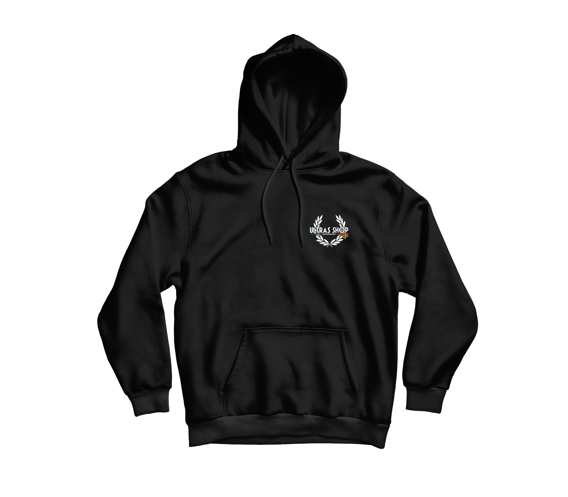 Felpa con cappuccio Jack & Jones nera in misto cotone con logo ricamato frontale | Pellizzari Felpa con cappuccio Jack & Jones nera in misto cotone con logo ricamato frontale | Pellizzari